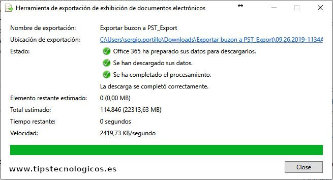 Exchange: Exportación buzón de Office 365 a PST mediante eDiscovery -  TutorialesIT